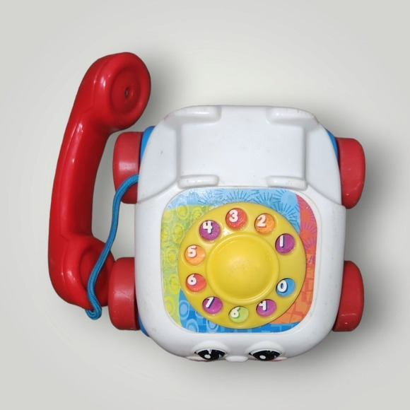 2000 Fisher Price Pull Along Chatter Phone Classic Toddler Baby Toy  Mattel - Picture 7 of 12